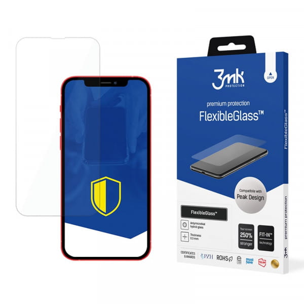 3mk Protection Schutzglas iPhone - Kompatibel mit Peak Design Mobile