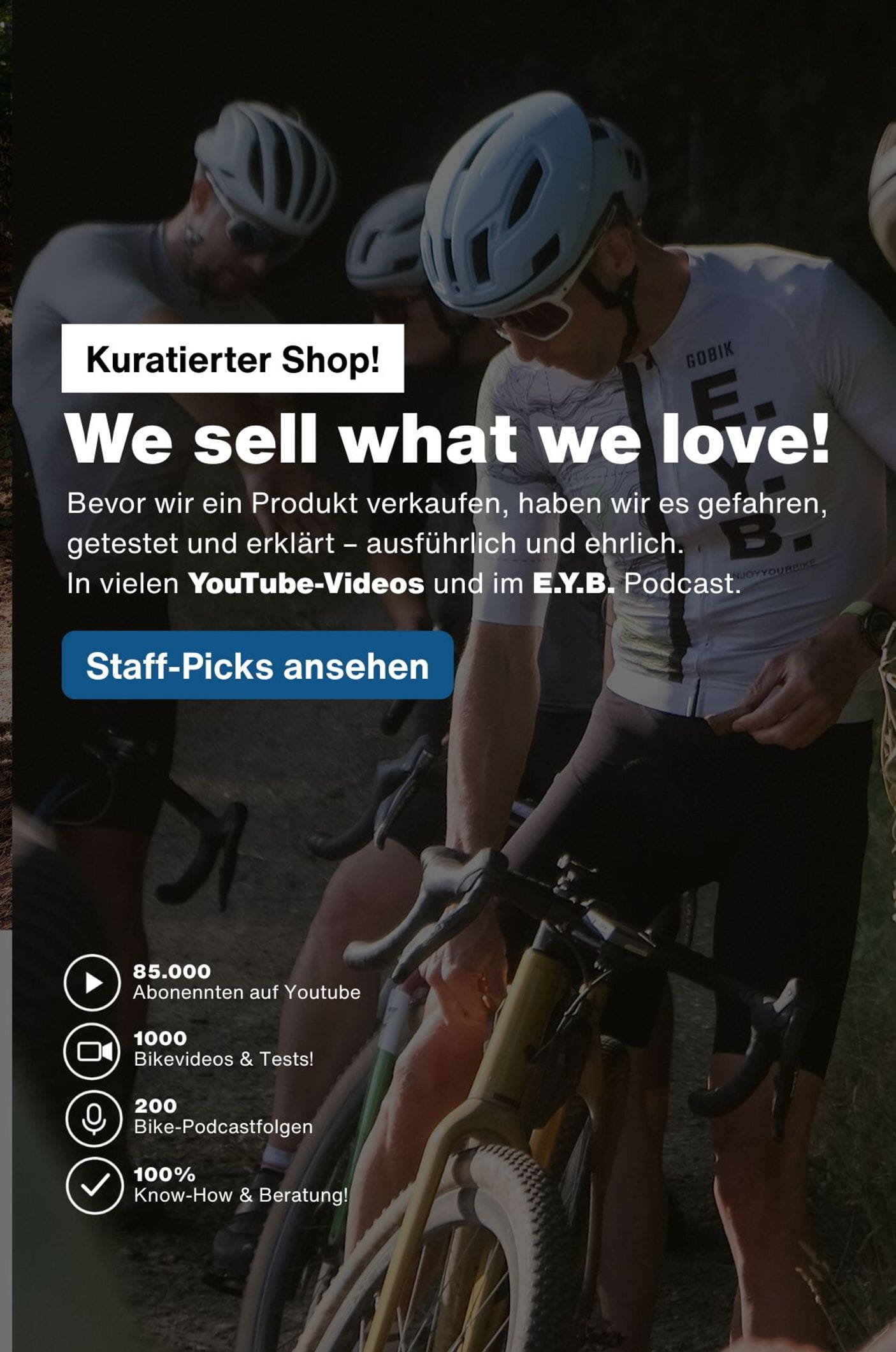 We sell what we Love: Kuratierter Bike-Shop