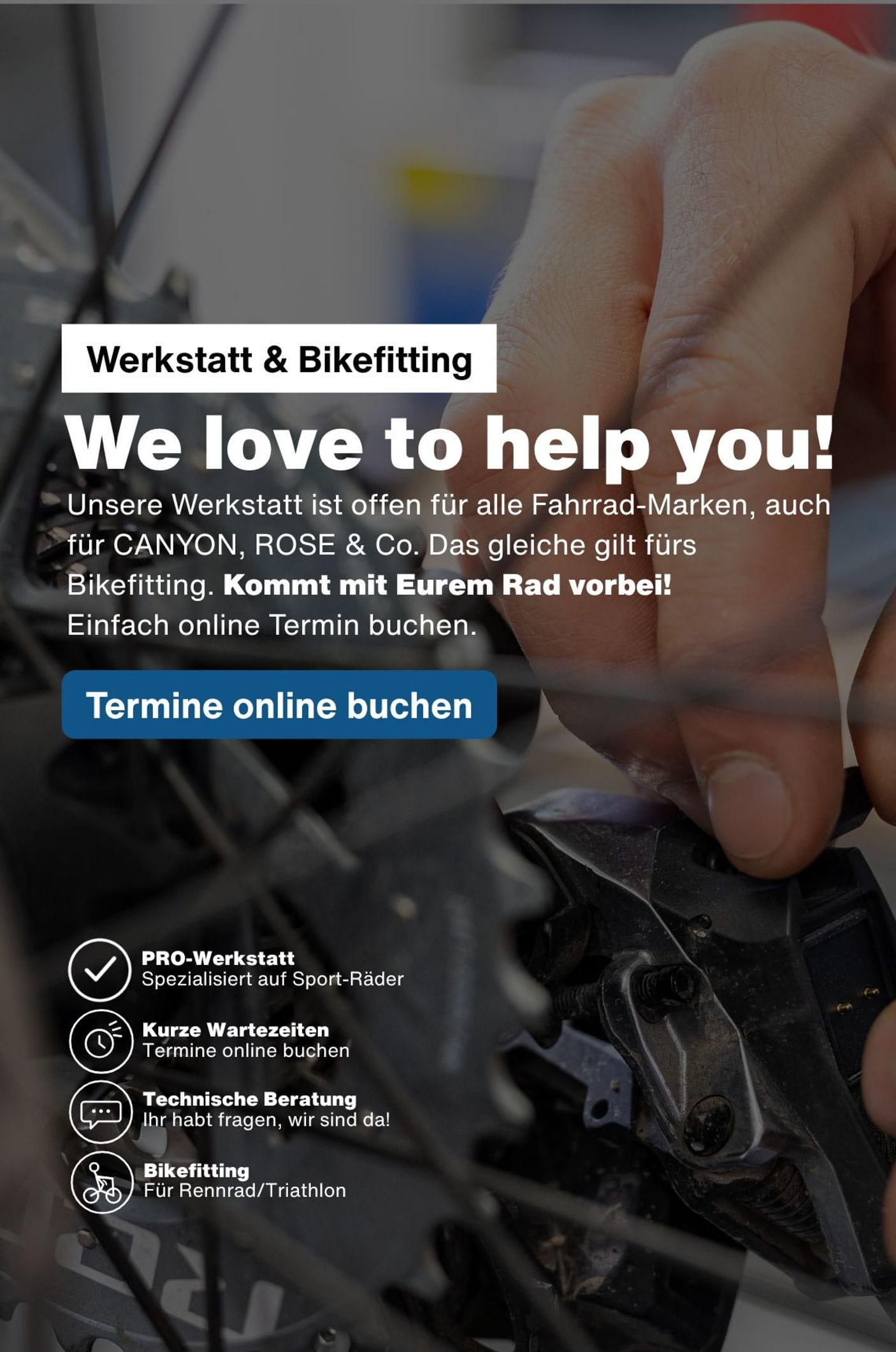 Werkstatt & Bikefitting in Hannover