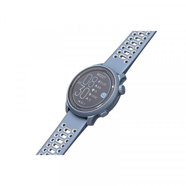 COROS Pace 2 GPS-Sportuhr Blue Steel mit Silikon-Armband (Blau)