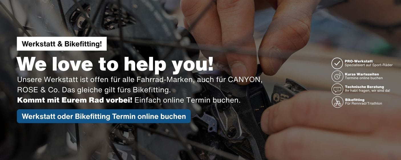Werkstatt und Bikefitting in Hannover: alle Marken, auch Canyon, Rose, etc.
